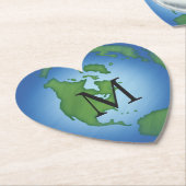 I Liebe Planet Earth Environmental Awareness Custo Untersetzer (angewinkelt)