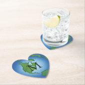 I Liebe Planet Earth Environmental Awareness Custo Untersetzer (Vor Ort)