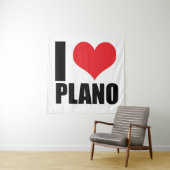 I Liebe Plano Wandteppich (Beispiel)