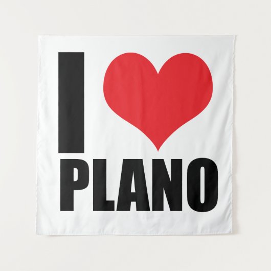 I Liebe Plano Wandteppich (Vorderseite)