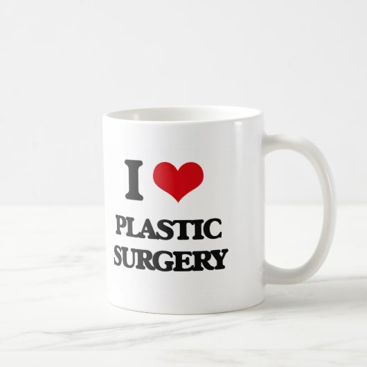 I Liebe-PlastikOperation Kaffeetasse (Rechts)