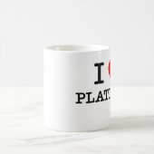 I Liebe-Platin Kaffeetasse (Mittel)