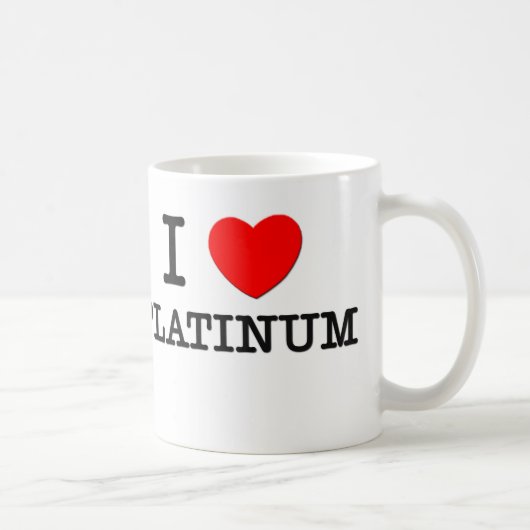 I Liebe-Platin Kaffeetasse (Rechts)