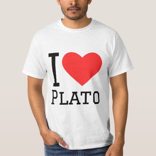 I Liebe Plato T-Shirt (Vorderseite)