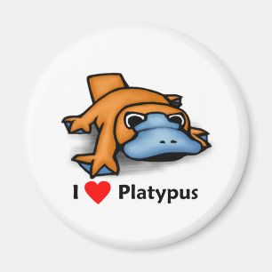 I Liebe Platypus Magnet
