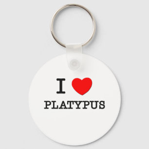 I Liebe Platypus Schlüsselanhänger