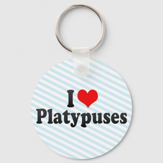 I Liebe Platypus Schlüsselanhänger (Vorderseite)