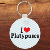 I Liebe Platypus Schlüsselanhänger (Vorderseite)