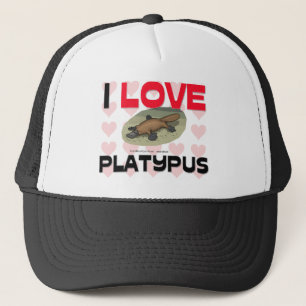 I Liebe Platypus Truckerkappe
