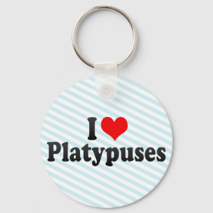 I Liebe Platypuses Schlüsselanhänger