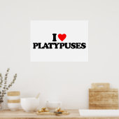 I LIEBE PLATYPUSTE POSTER (Küche)