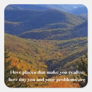 I Liebe platziert Square Sticker