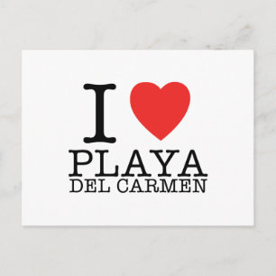 I Liebe Playa del Carmen Postkarte