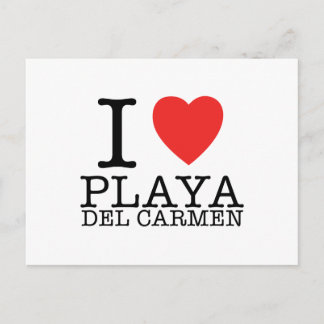 I Liebe Playa del Carmen Postkarte