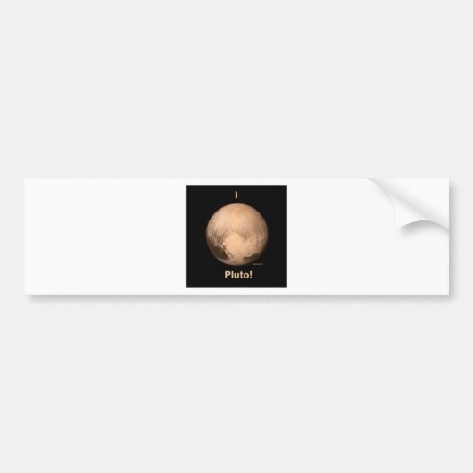 I Liebe Pluto! Autoaufkleber (Vorne)
