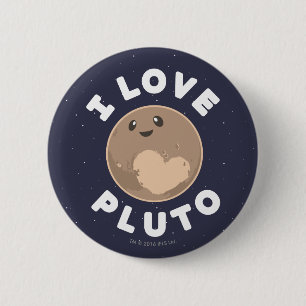 I Liebe Pluto Button