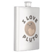 I Liebe Pluto Flachmann (Rechts)