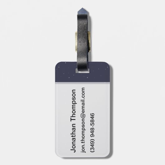 I Liebe Pluto Gepäckanhänger (Rückseite vertikal)