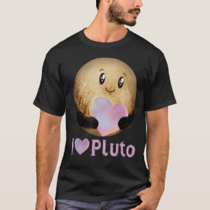 I Liebe Pluto Herzstück Niedliche Planet Raumfahrt T-Shirt