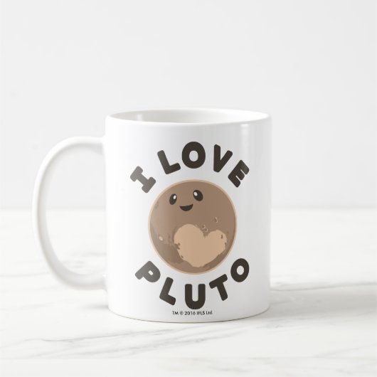 I Liebe Pluto Kaffeetasse (Links)