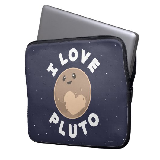 I Liebe Pluto Laptopschutzhülle (Vorderseite Links)