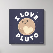 I Liebe Pluto Leinwanddruck (Vorderseite)