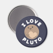 I Liebe Pluto Magnet (Vorderseite/Rückseite)