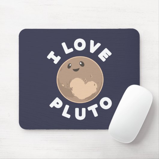 I Liebe Pluto Mousepad (Mit Mouse)