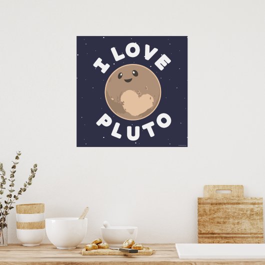 I Liebe Pluto Poster (Küche)