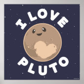 I Liebe Pluto Poster (Vorne)