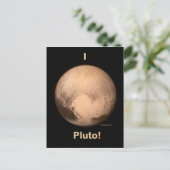 I Liebe Pluto! Postkarte (Stehend Vorderseite)