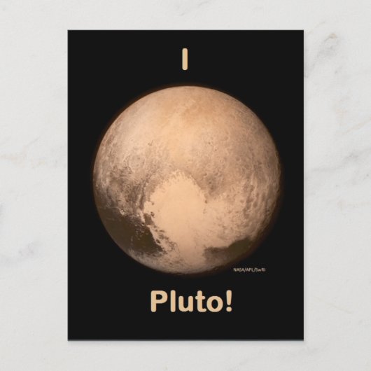 I Liebe Pluto! Postkarte (Vorderseite)