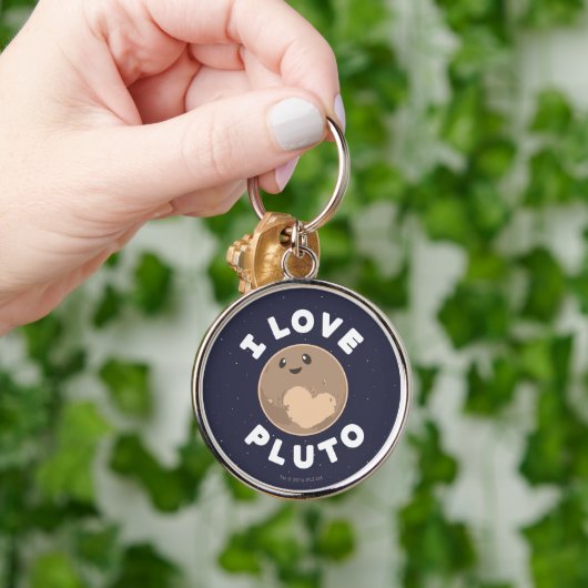 I Liebe Pluto Schlüsselanhänger (Hand)