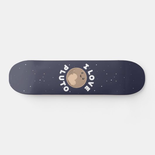 I Liebe Pluto Skateboard (Horizontal)