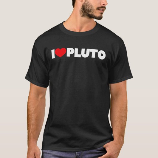 I Liebe Pluto T-Shirt (Vorderseite)