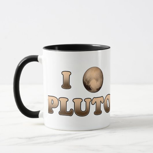 I Liebe Pluto Tasse (Links)