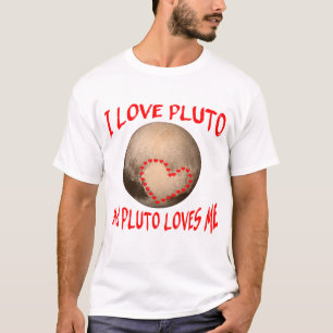 I Liebe Pluto und Pluto-Lieben ich T-Shirt