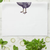 I Liebe-Plymouth-Felsen-Hühner - Vintager Hahn Handtuch (Gefaltet)