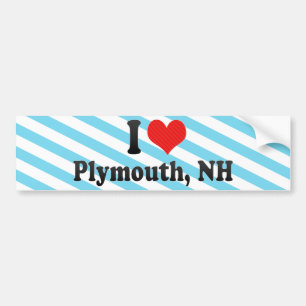 I Liebe Plymouth, NH Autoaufkleber