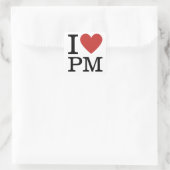 I ❤️ Liebe PM - Product Management STICKER (Tasche)