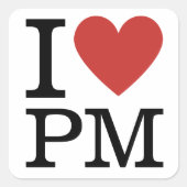 I ❤️ Liebe PM - Product Management STICKER (Vorderseite)