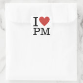 I ❤️ Liebe PM - Projektmanagement STICKER (Tasche)