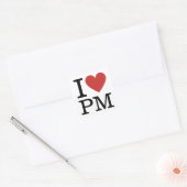 I ❤️ Liebe PM - Projektmanagement STICKER (Umschlag)
