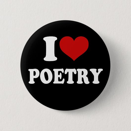 I Liebe Poetry Button (Vorderseite)