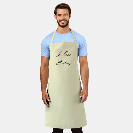I Liebe Poetry Schürze (Getragen)
