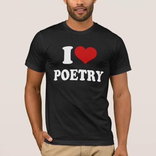 I Liebe Poetry T-Shirt (Vorderseite)