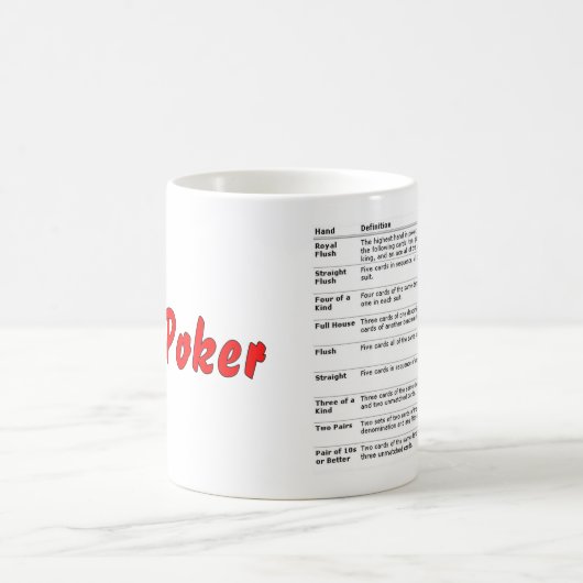 I Liebe-Poker Kaffeetasse (Mittel)