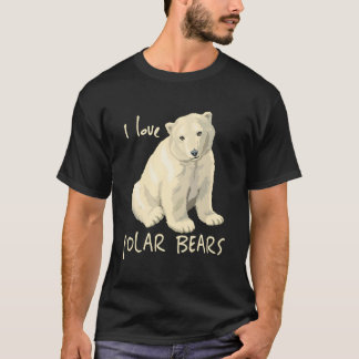 I Liebe Polar Bears Arktischer Bär Liebhaber des S T-Shirt