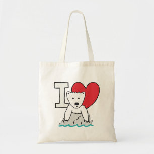 I Liebe Polar Bears Tragetasche