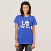 I Liebe-polarer Bärn-Blau-Shirt T-Shirt (Vorne ganz)